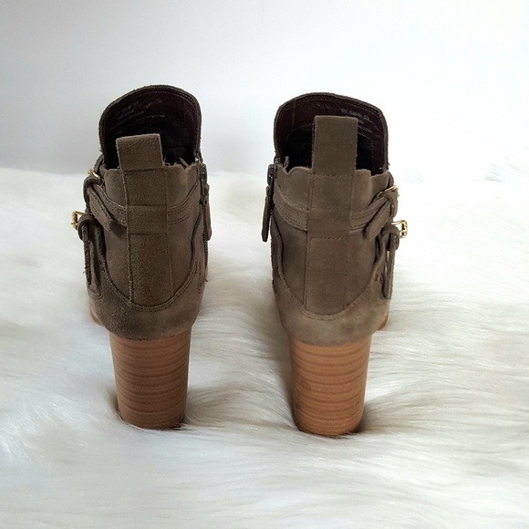 FINAL Cole Haan Ankle Linnie Bootie Morel Suede - Picture 4 of 8